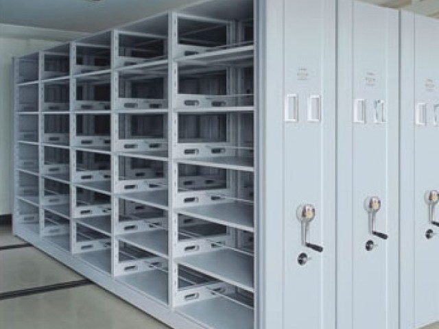 白銀RHMJG-016手動密集柜(開放式)